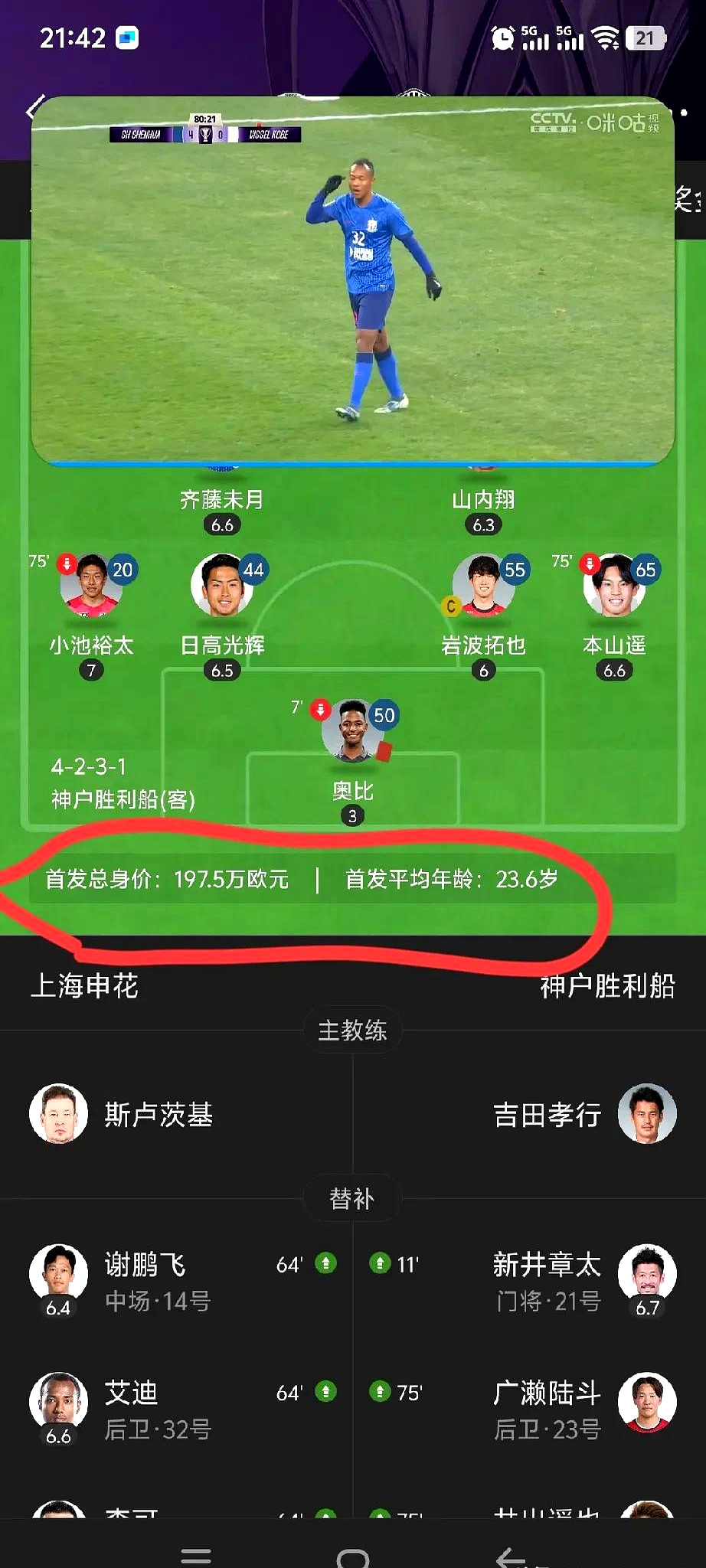 申花连续不胜，危险排名接近降级区
